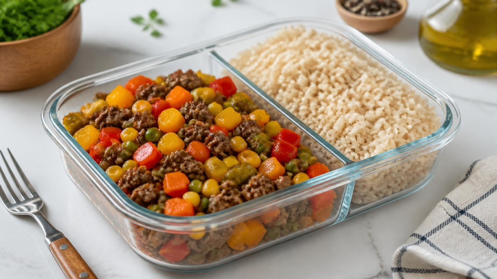 Carne Moída Com Legumes Para Marmita